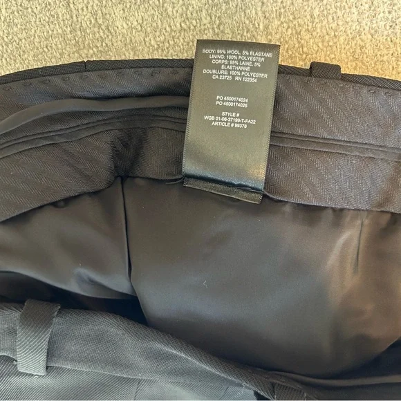 Aritzia Babaton Agency Pant - City Wool Black Size 6 - Picture 13 of 15